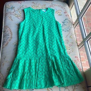 Green Brooks brothers girls dress.